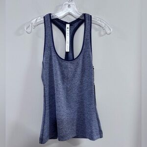 NWT Stori Intro Racerback Blue Tank Top. Size 8